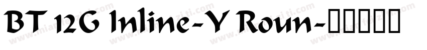 BT 12G Inline-Y Roun字体转换